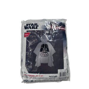 Star Wars Darth Vader Vinyl‎ Poncho Adult 40" X 52" By Jerry Leigh